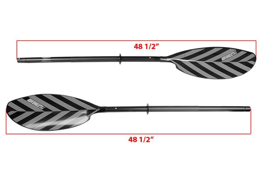 Black Sea Eagle PADDLEAB40 7'9" 4-part kayak paddle with fiberglass reinforced blades and aluminum shaft.