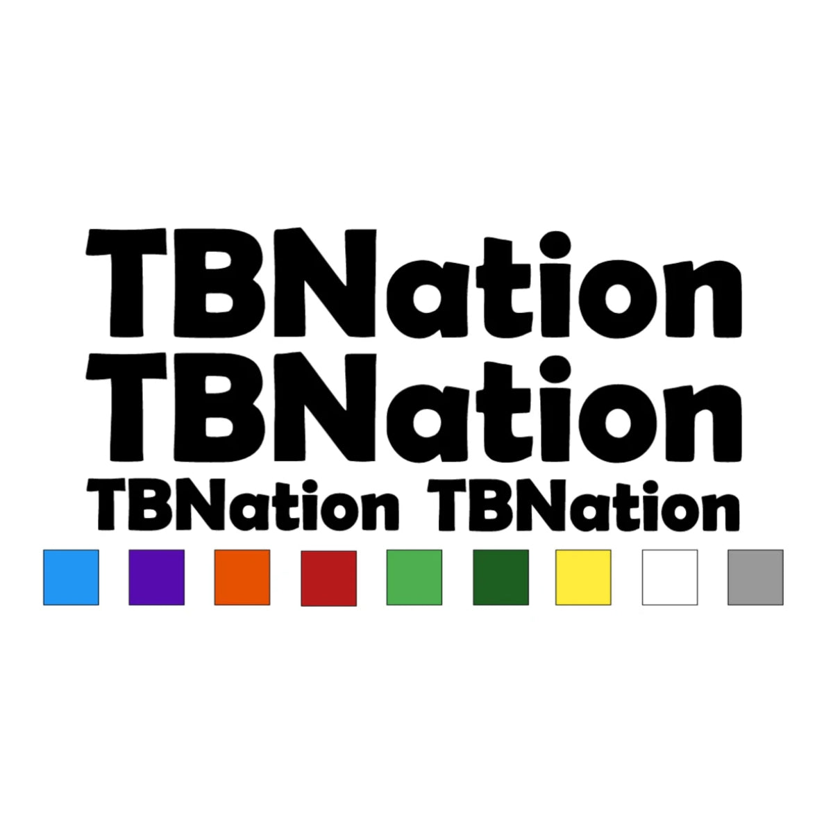 TBNation 4 Decal Pack (2) 12" (2) 6"