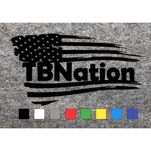 TBNation USA Flag Carpet Decal 12"