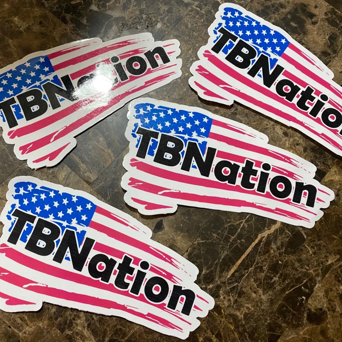 TBNation USA Flag Tackle Box Sticker