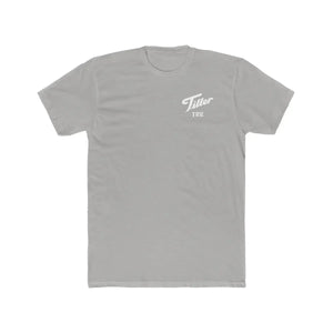 Light gray combed ring-spun cotton T-shirt with "Tiller Time" graphic in white.