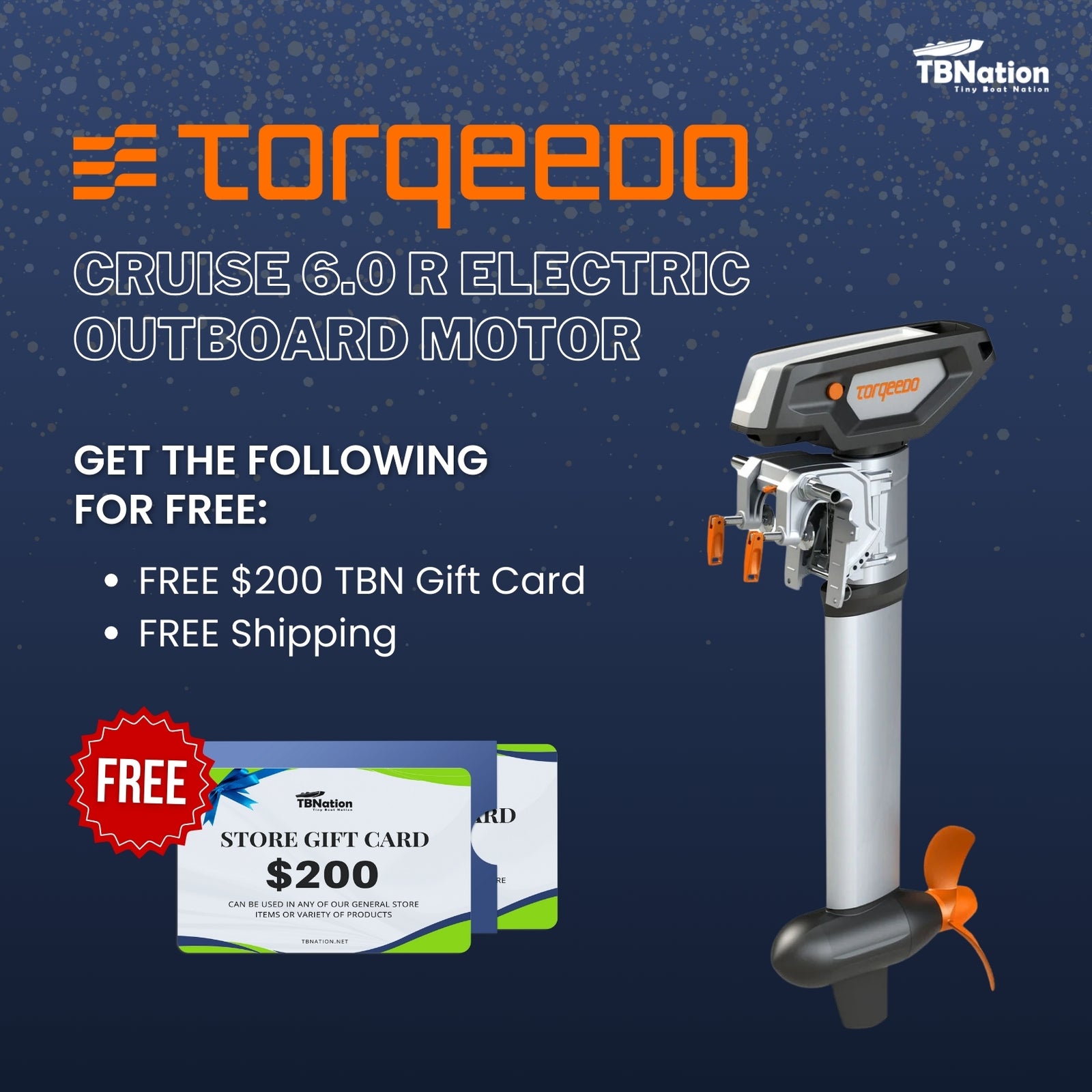 Torqeedo Cruise 6.0 RS TorqLink Electric Outboard Motor