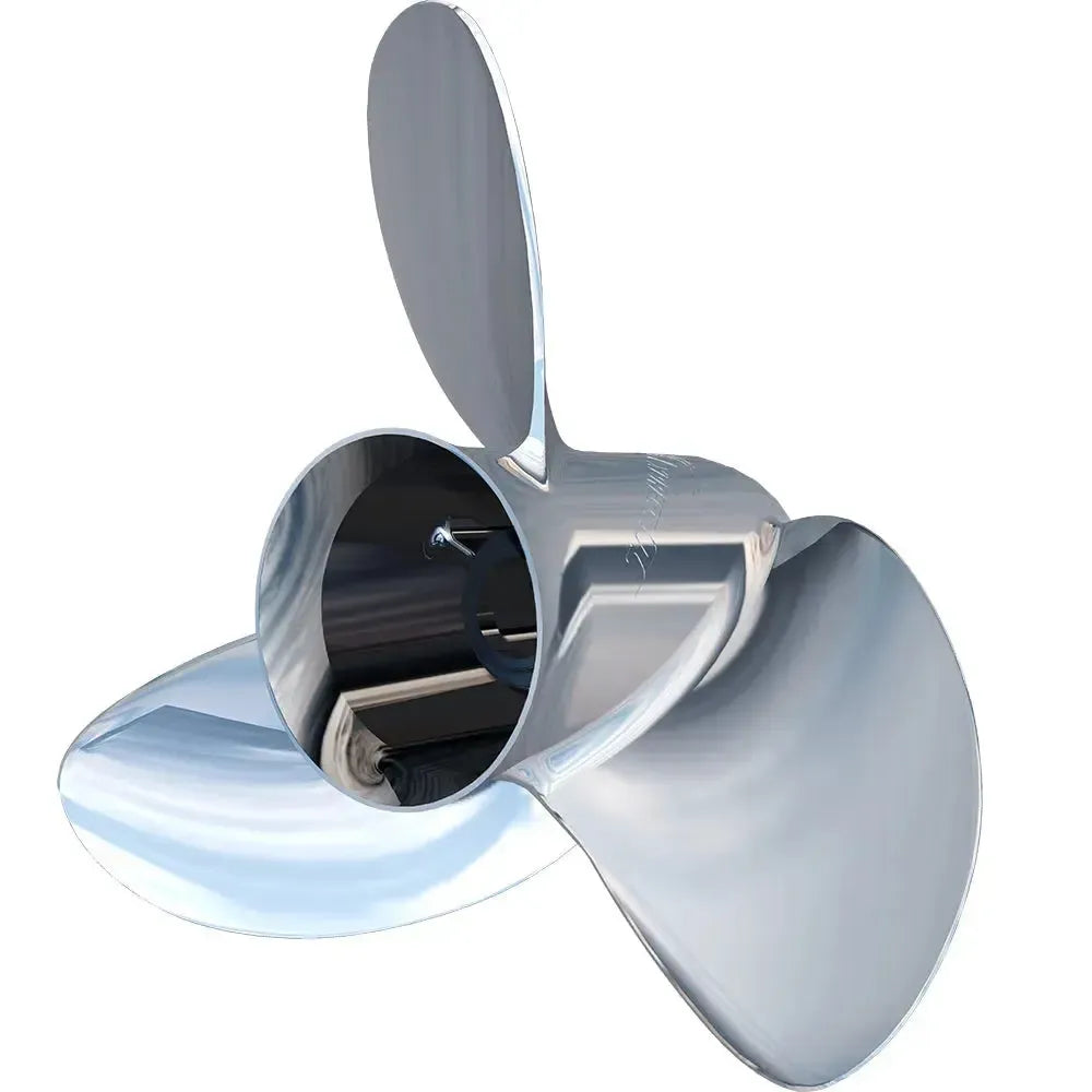 Turning Point Express Mach3 OS left-hand stainless steel 3-blade propeller, 15.625" x 15 pitch.