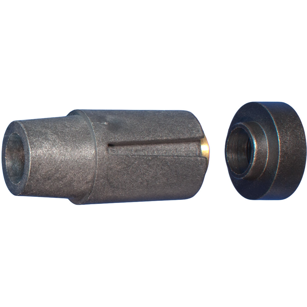 Turning Point Hub Kit #205, a dark gray metal hub with brass splines and a separate black nut.