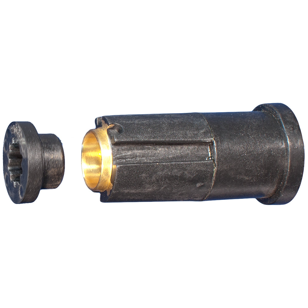 Turning Point Hub Kit #21, featuring a black outer hub and a brass inner spline.