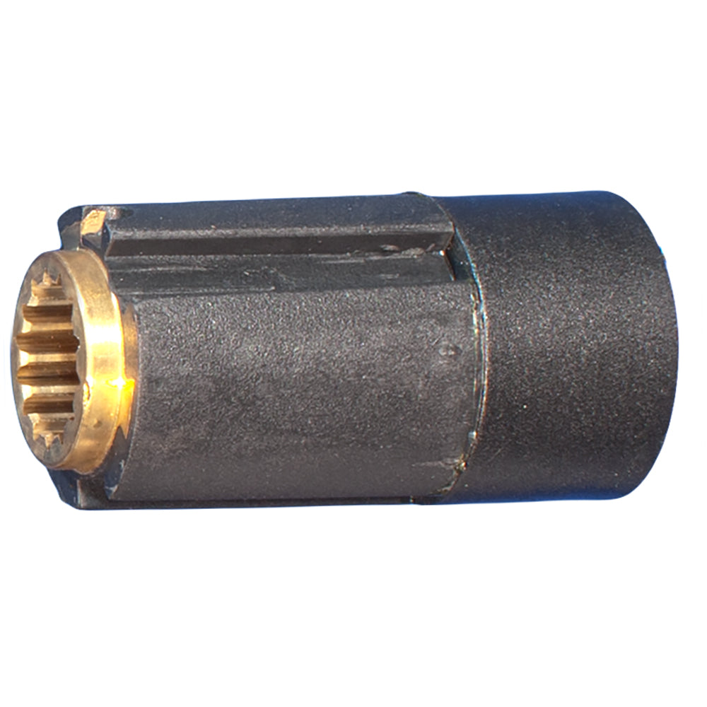 Turning Point Hub Kit #22 with a black outer hub and brass inner splines.
