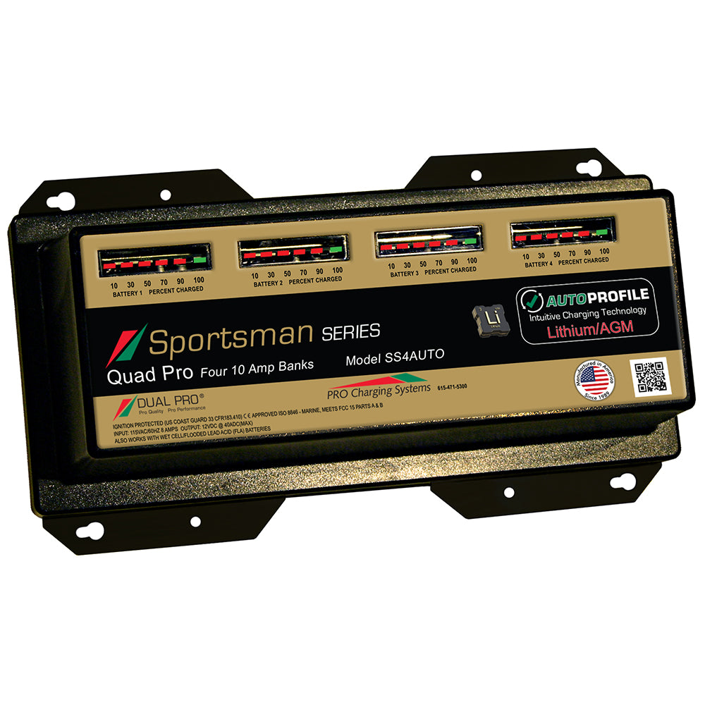 Dual Pro SS4 Auto 40A - 4-Bank Lithium/AGM Battery Charger-Electrical-1-Tiny Boat Nation