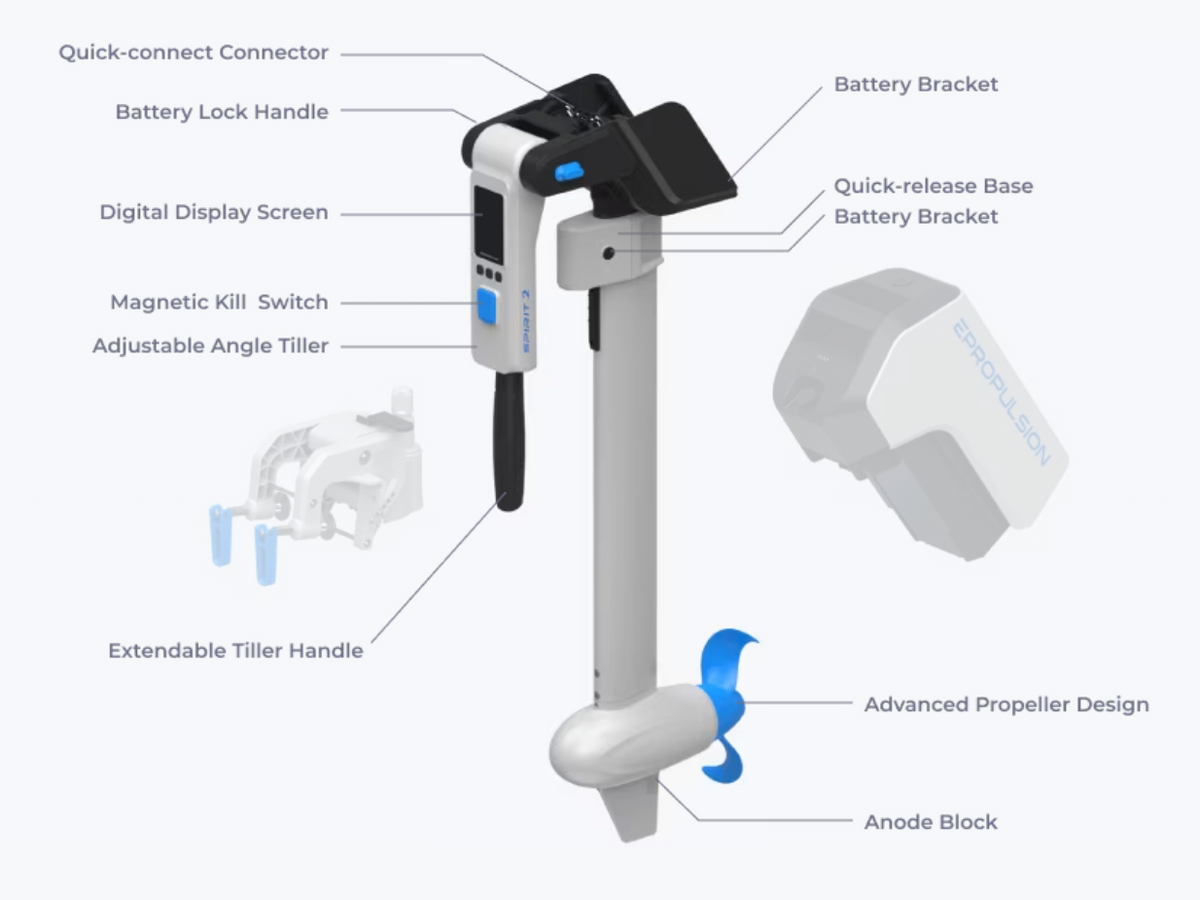 EPropulsion Spirit 2 Electric Outboard Motor