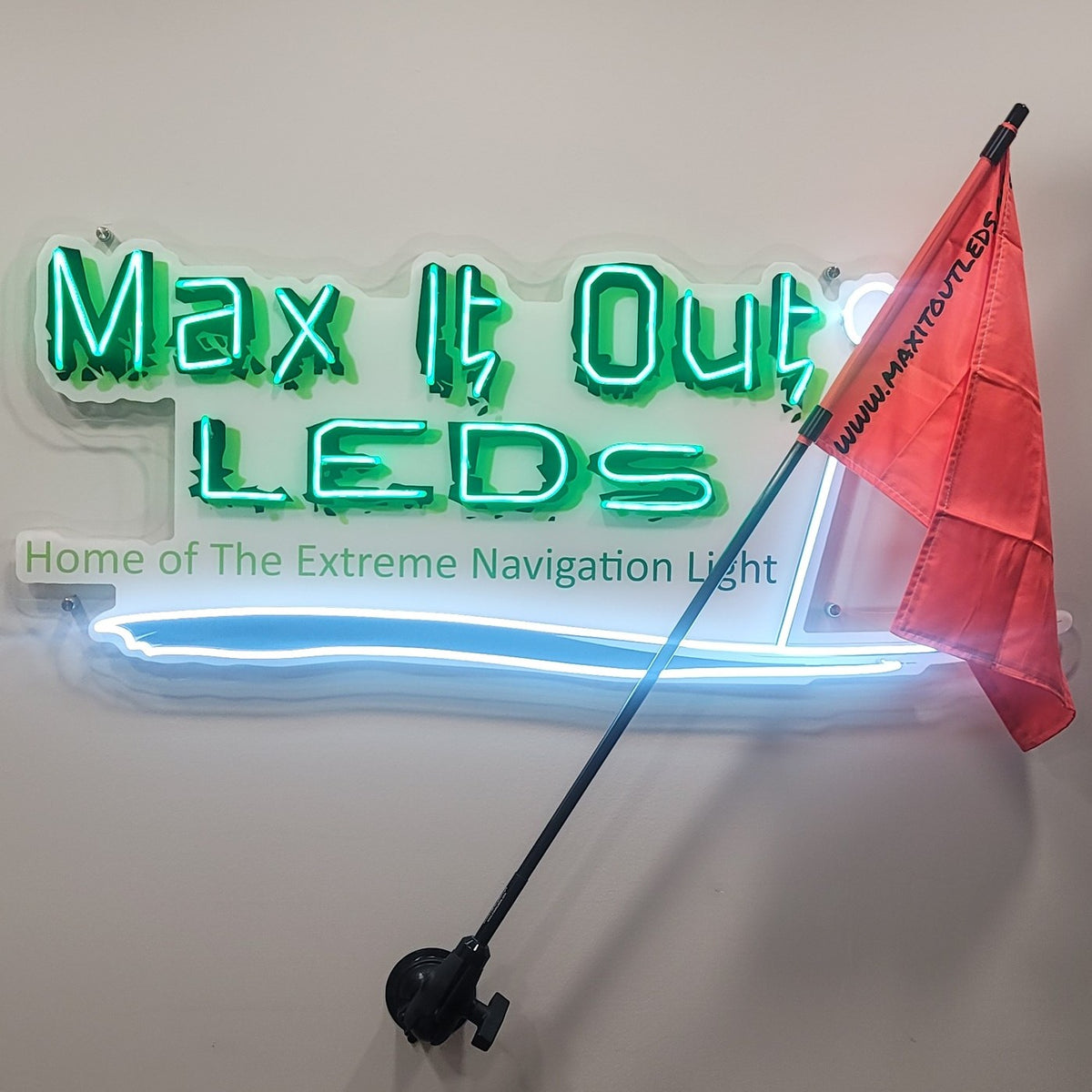 Extreme Wake/Skier Down Flag by Max It Out LEDs-Marine Navigation & Equipment-1-Tiny Boat Nation