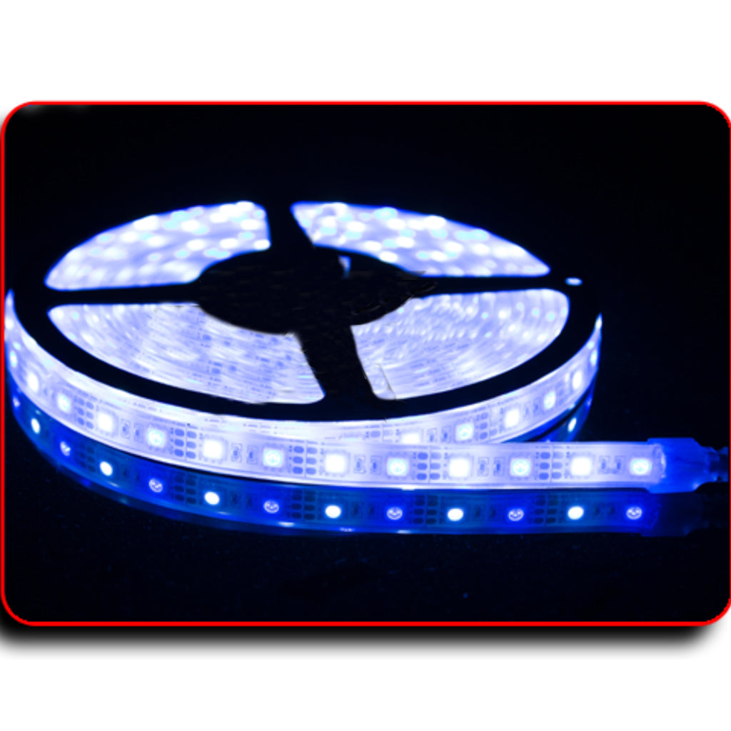 Waterproof Flexible Light Strip - IP68 - 12V Dual Color Blue + Cool White