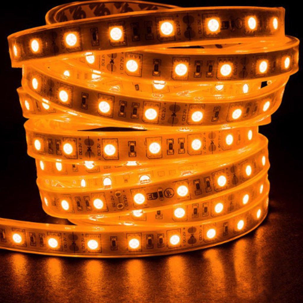 Waterproof Flexible Light Strip - IP68 - 12V Amber