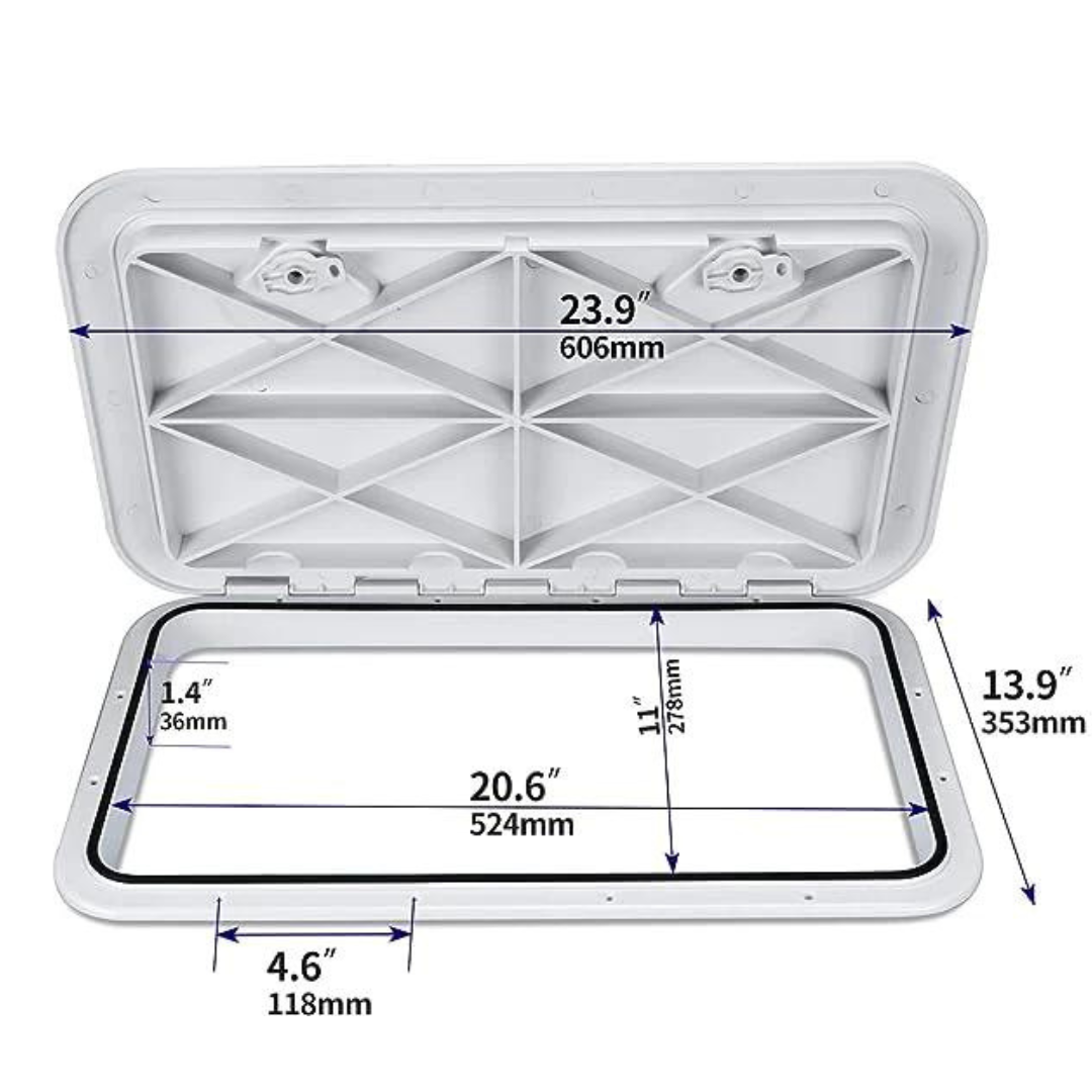 Hatches and Access Lids ABS Plastic-Boat Outfitting-6-Tiny Boat Nation
