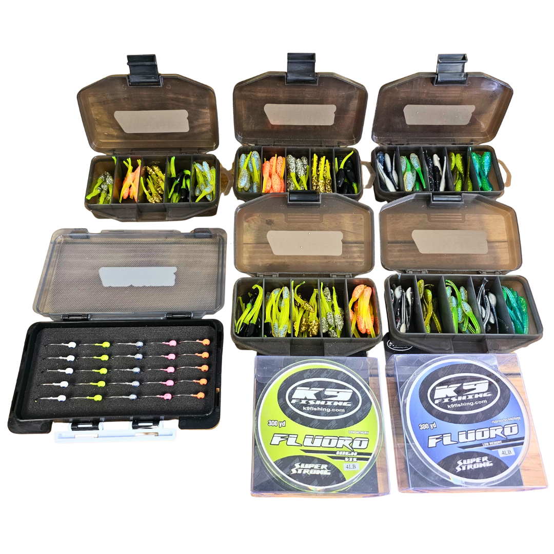 Crappie Fishing Mystery Kit with Tackle Boxes + Free Shirt