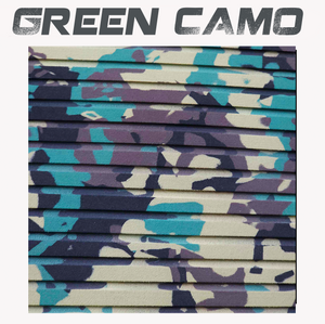 Hydro Turf - Cut Groove - EVA Foam Traction Mat-Decking-With Adhesive-Green Camo-14-Tiny Boat Nation