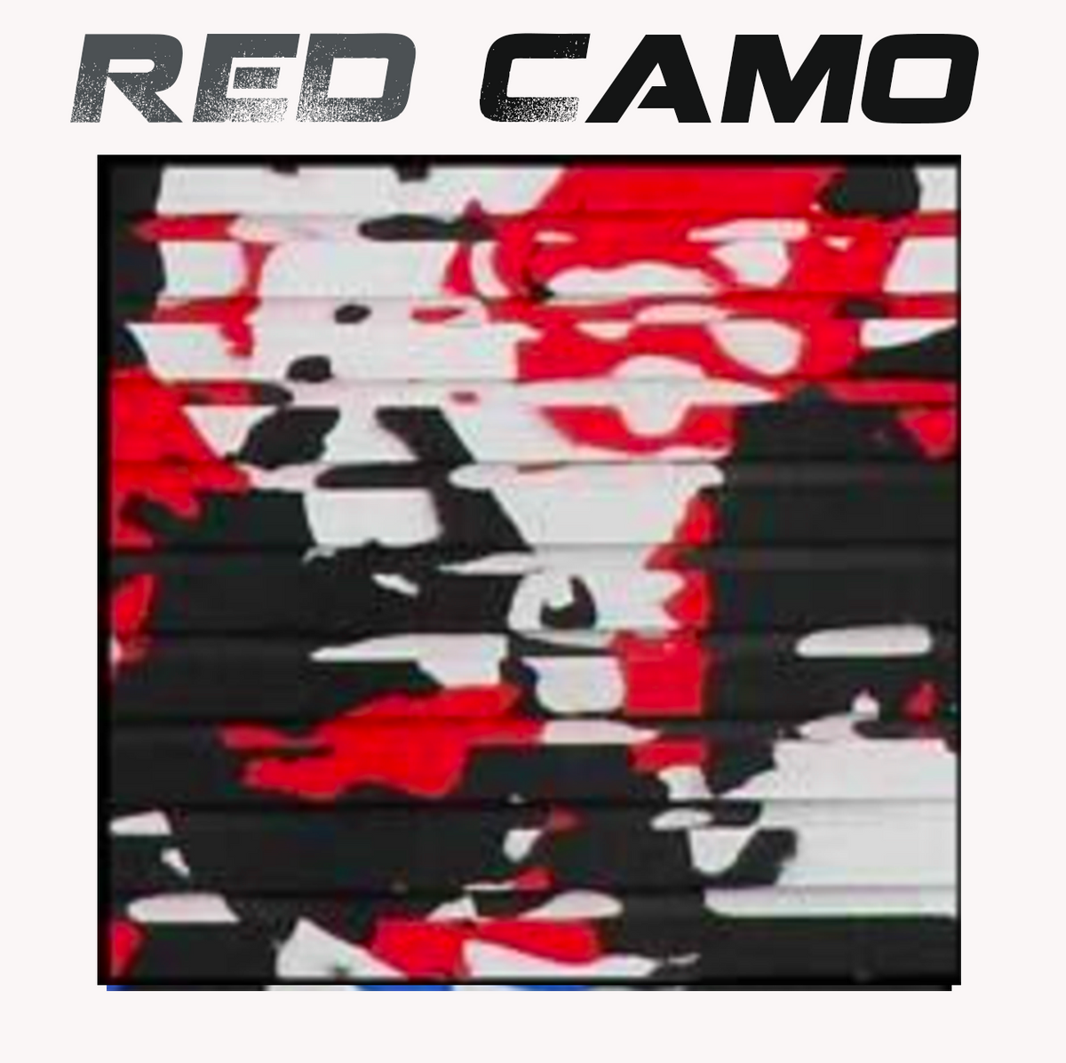 Hydro Turf - Cut Groove - EVA Foam Traction Mat-Decking-With Adhesive-Red Camo 40&quot;x62&quot;-15-Tiny Boat Nation