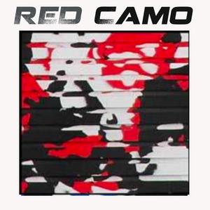 Hydro Turf - Cut Groove - EVA Foam Traction Mat-Decking-With Adhesive-Red Camo 40"x62"-15-Tiny Boat Nation