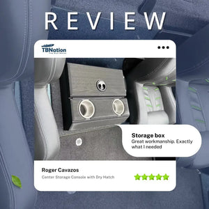 Center Storage Console with Dry Hatch