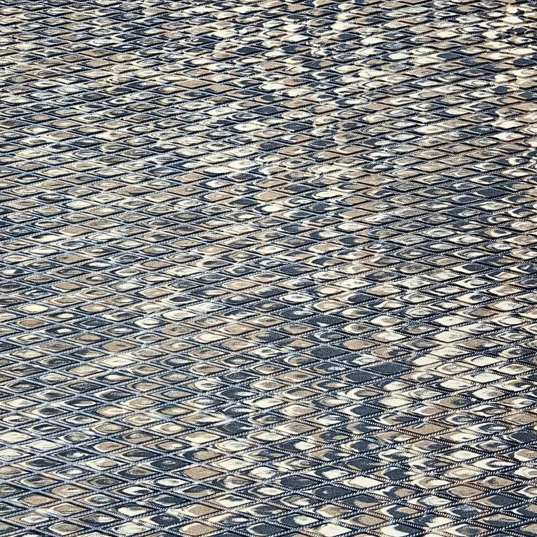 Hydro Turf 45x84" EVA foam traction mat with molded diamond cut, featuring a blue and tan camouflage pattern.