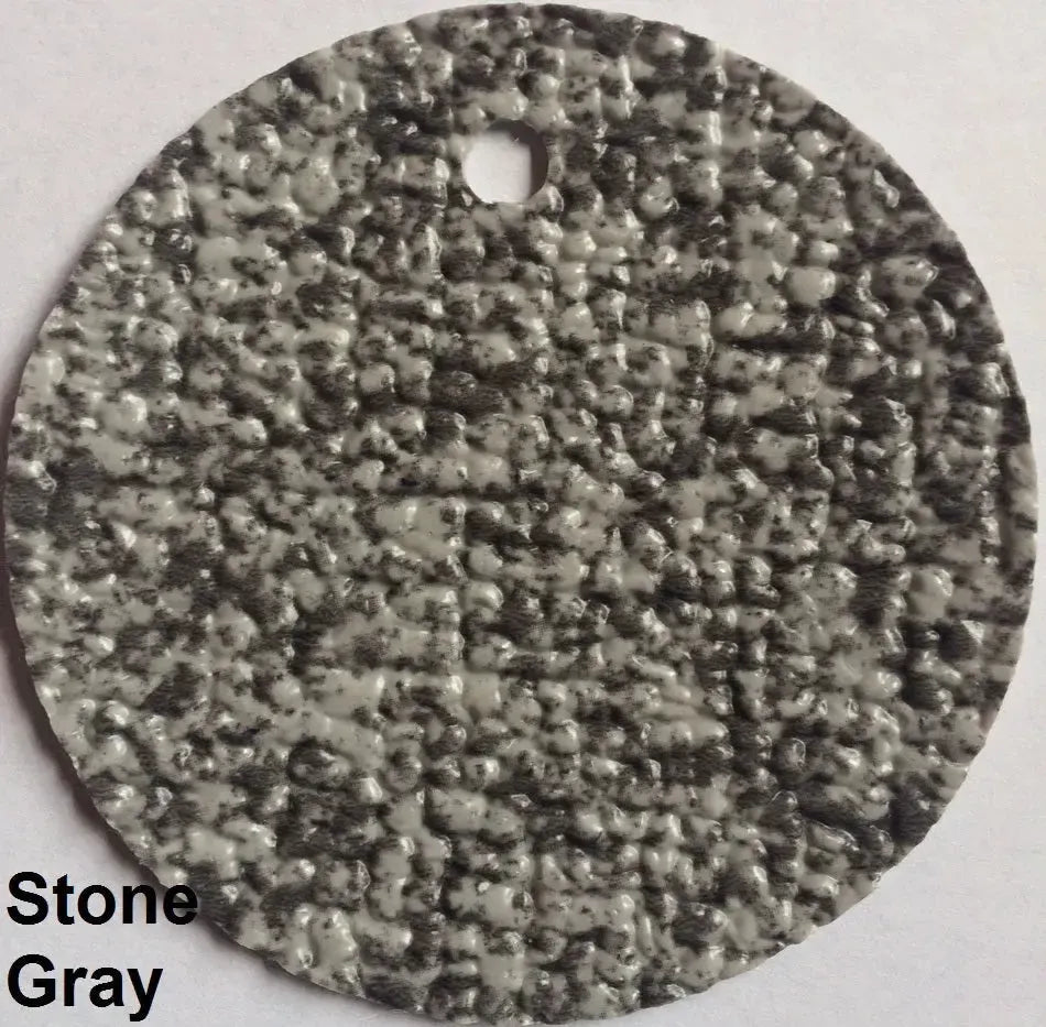 MariDeck Marine Vinyl Boat Flooring swatch in Stone Gray, showing textured, slip-resistant surface.