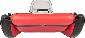 Red Sea Eagle FastCat12 inflatable catamaran boat with a grey seat, front view.