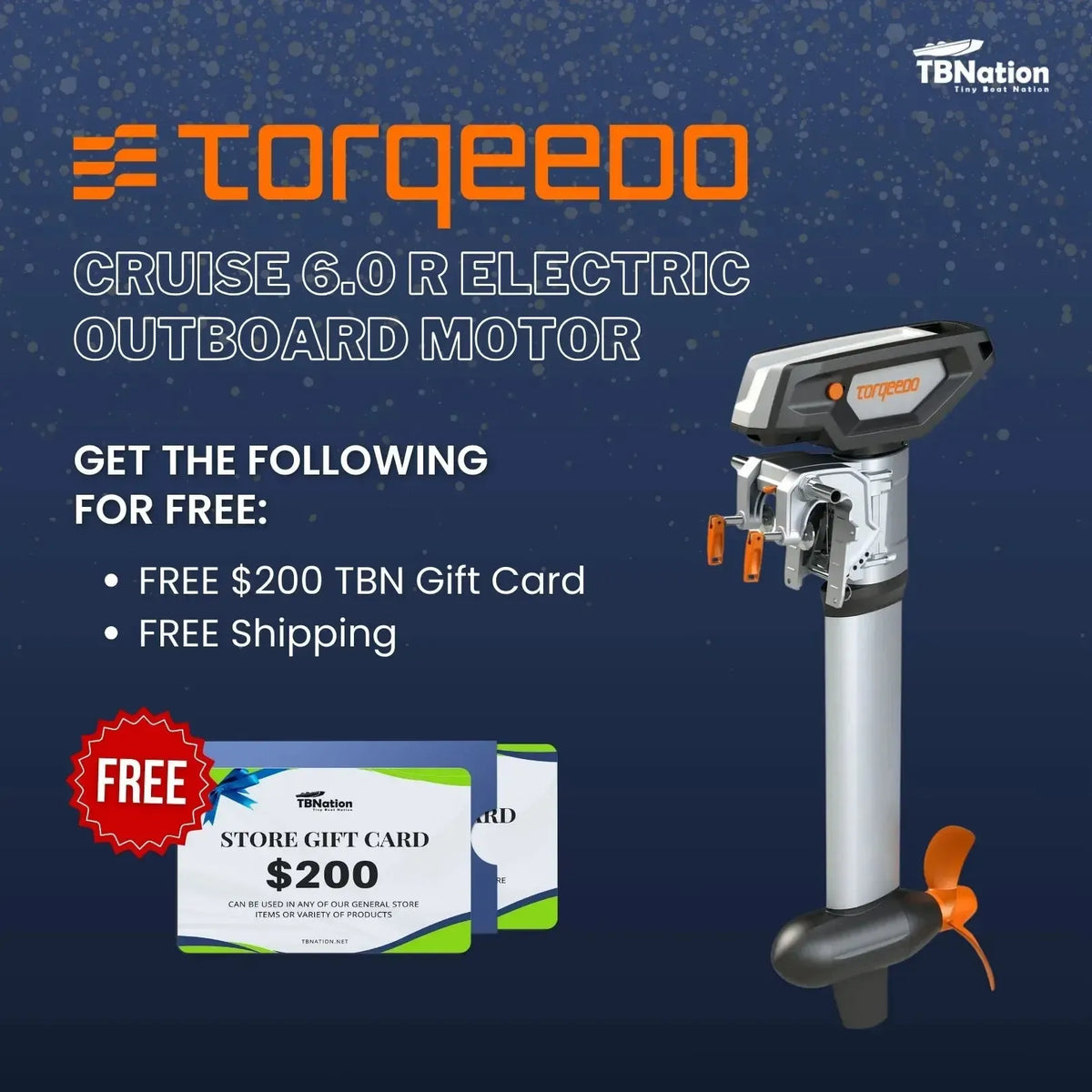 Torqeedo Cruise 6.0 R TorqLink Electric Outboard Motor - 9.9 HP
