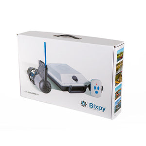 Bixpy robot vacuum cleaner packaging on a white background