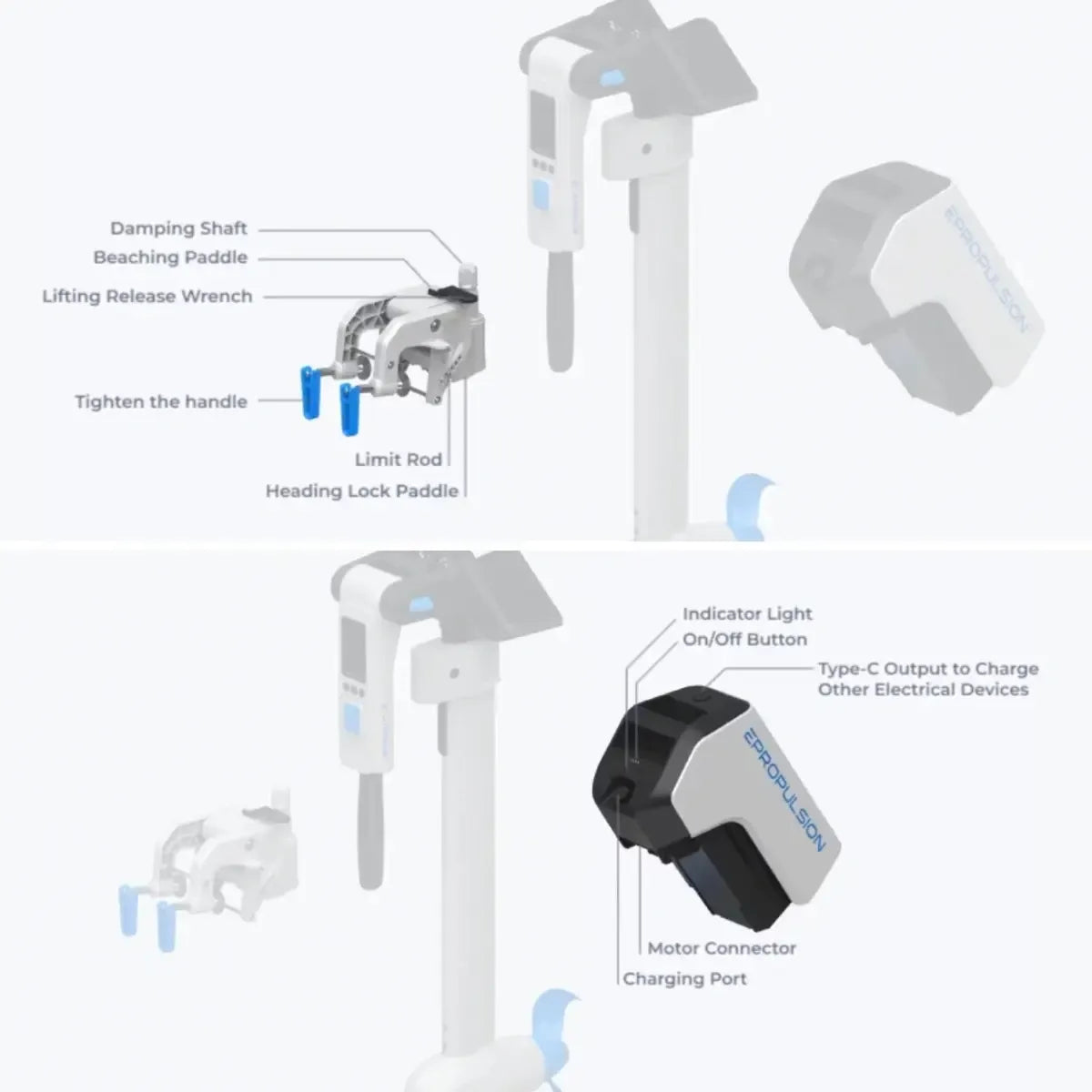 ePropulsion Spirit 2 Electric Outboard Motor (5HP)