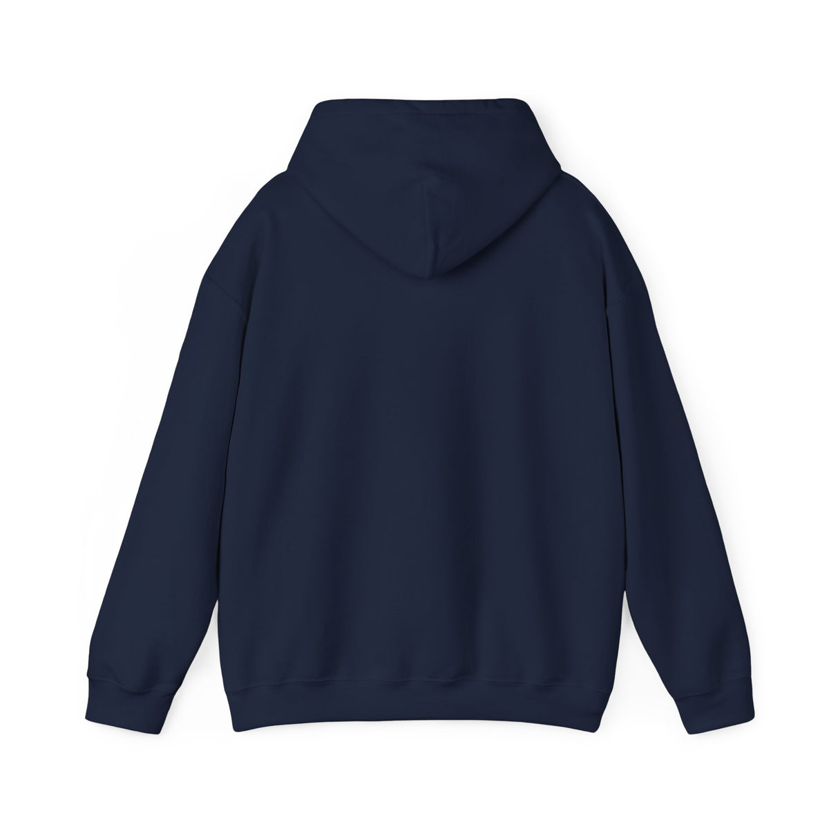 Navy blue hoodie on a white background