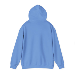 Blue hoodie on a white background
