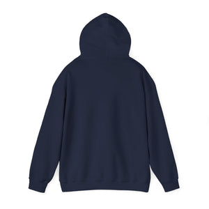 Navy blue hoodie on a white background