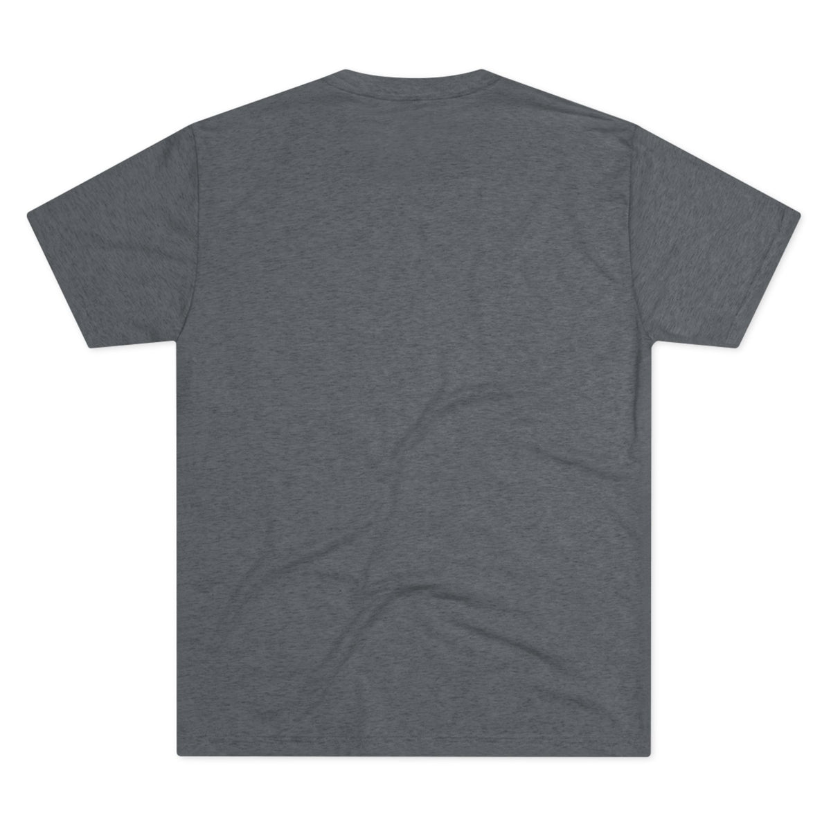 Plain gray t-shirt with no design on a white background