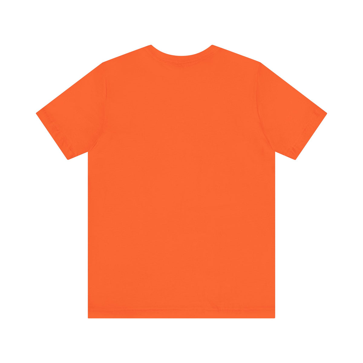 Orange t-shirt on a white background