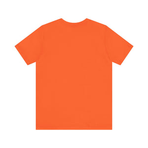 Orange t-shirt on a white background