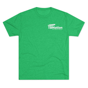 Green t-shirt with TBNation logo on a white background