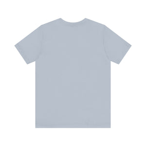 Plain light blue t-shirt on a white background