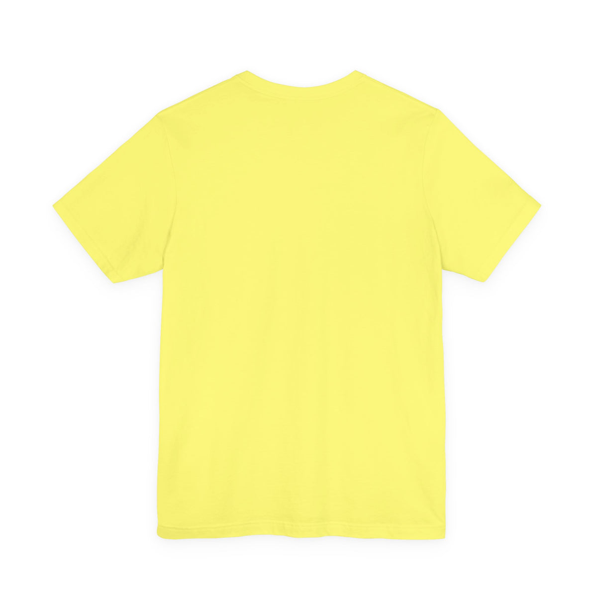 Yellow t-shirt on a white background