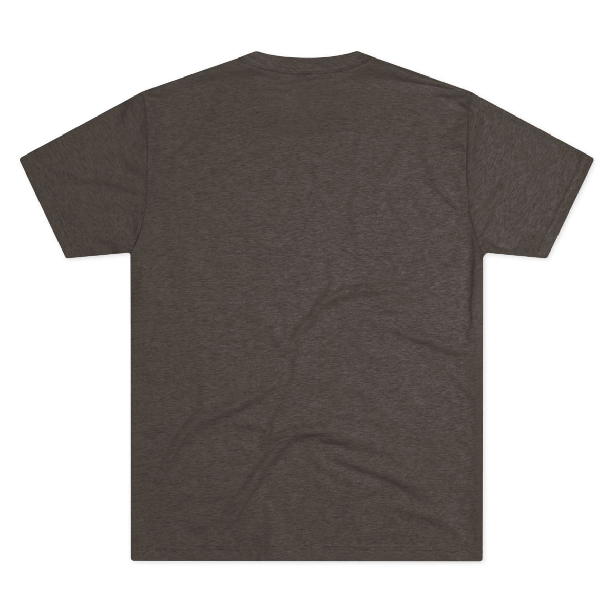 Plain dark gray t-shirt on a white background