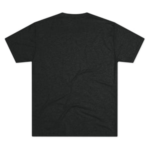 Black t-shirt on a white background