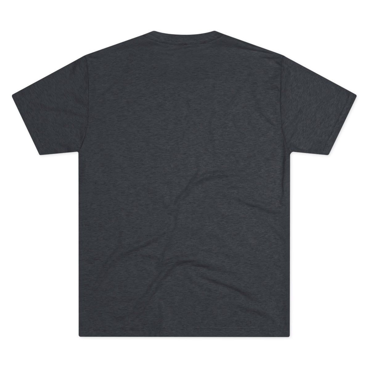Plain dark gray t-shirt on a white background
