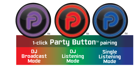 iNVITATION USB multi-sync wireless adapters with one-click Party Button pairing (2pcs)-Party Bar, Speaker, Speaker w/ LED Lights-12-Tiny Boat Nation