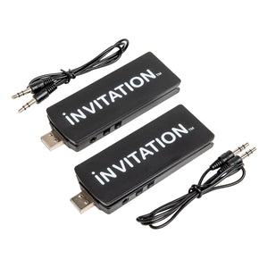 iNVITATION USB multi-sync wireless adapters with one-click Party Button pairing (2pcs)-Party Bar, Speaker, Speaker w/ LED Lights-2-Tiny Boat Nation