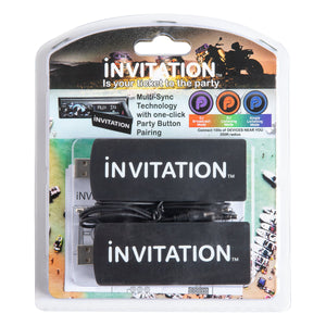 iNVITATION USB multi-sync wireless adapters with one-click Party Button pairing (2pcs)-Party Bar, Speaker, Speaker w/ LED Lights-7-Tiny Boat Nation