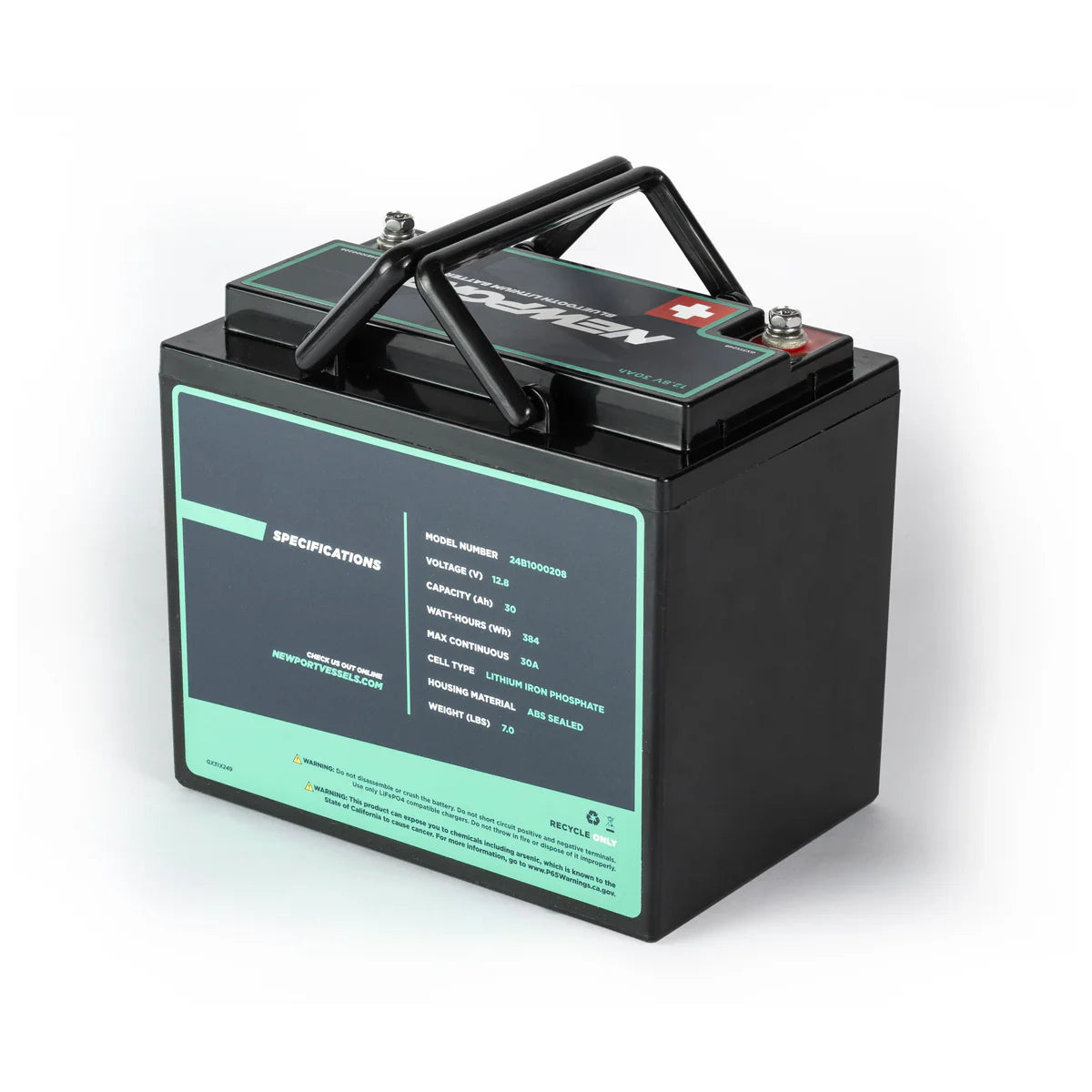 Newport 12V 30Ah Lithium LiFePO4 Battery-Marine Battery-Newport Vessels-Tiny Boat Nation