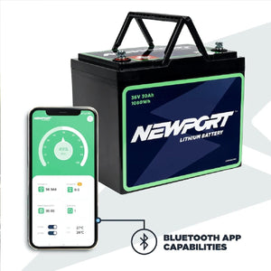 Newport 36V 30Ah Lithium (LiFePO4) Outboard Motor Battery-Marine Battery-12-Tiny Boat Nation