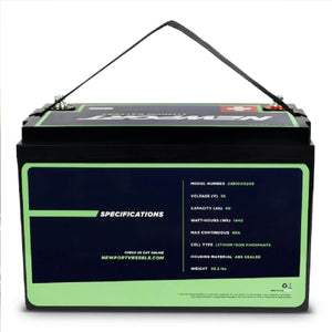 Newport 36V 40AH Extended Range Lithium (LiFePO4) Outboard Motor Battery-Marine Battery-2-Tiny Boat Nation