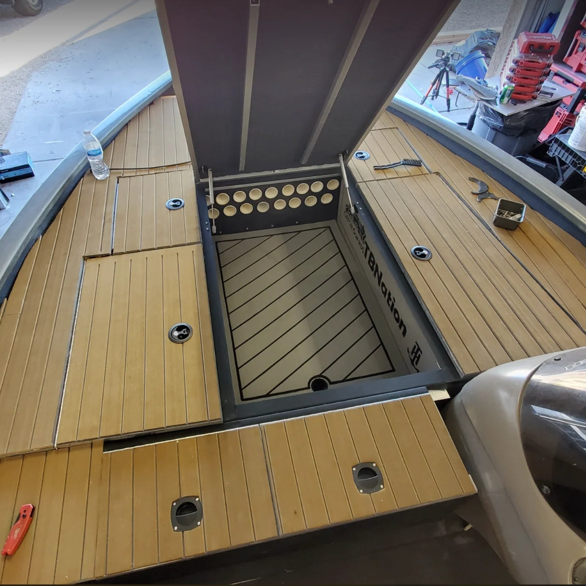 OrthoDek™ Foam Decking Sheets - Faux Teak Pre-Routed - Premium Quality-Decking-7-Tiny Boat Nation