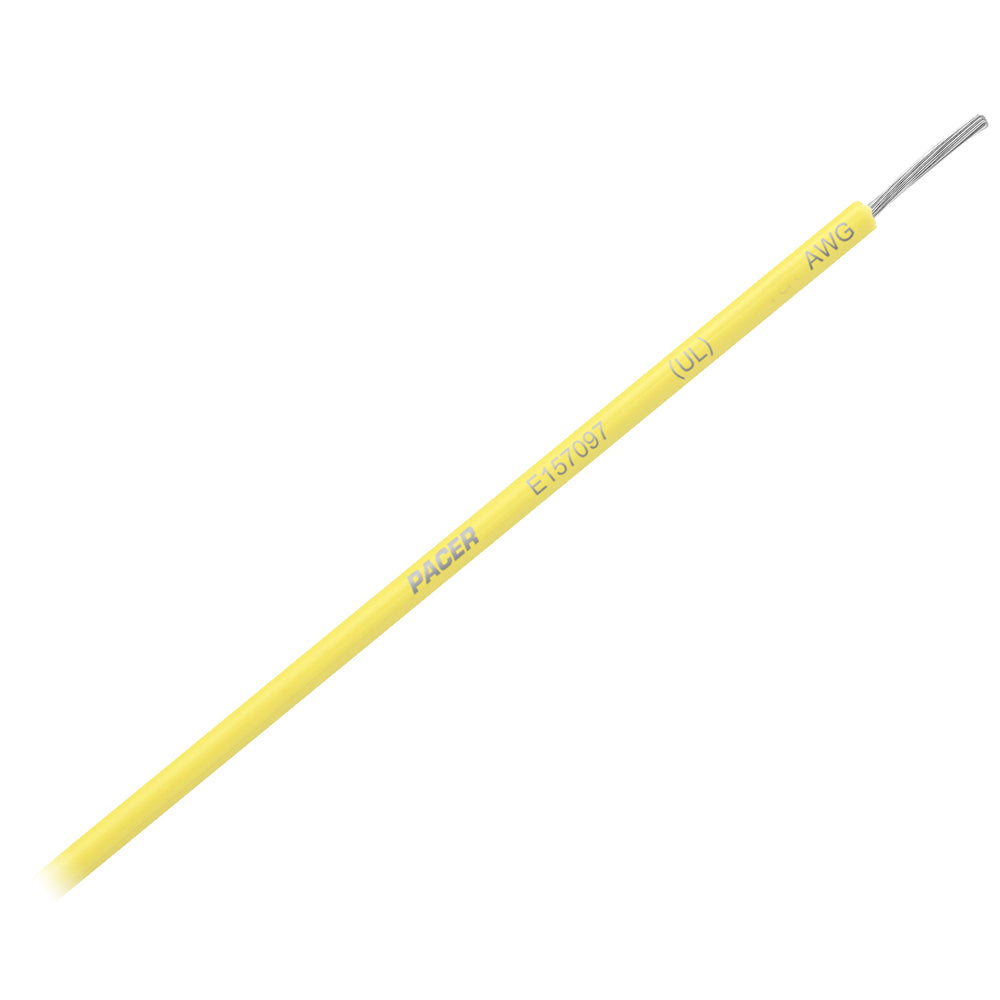 Pacer Yellow 12 AWG Primary Wire - 25'-Electrical-1-Tiny Boat Nation