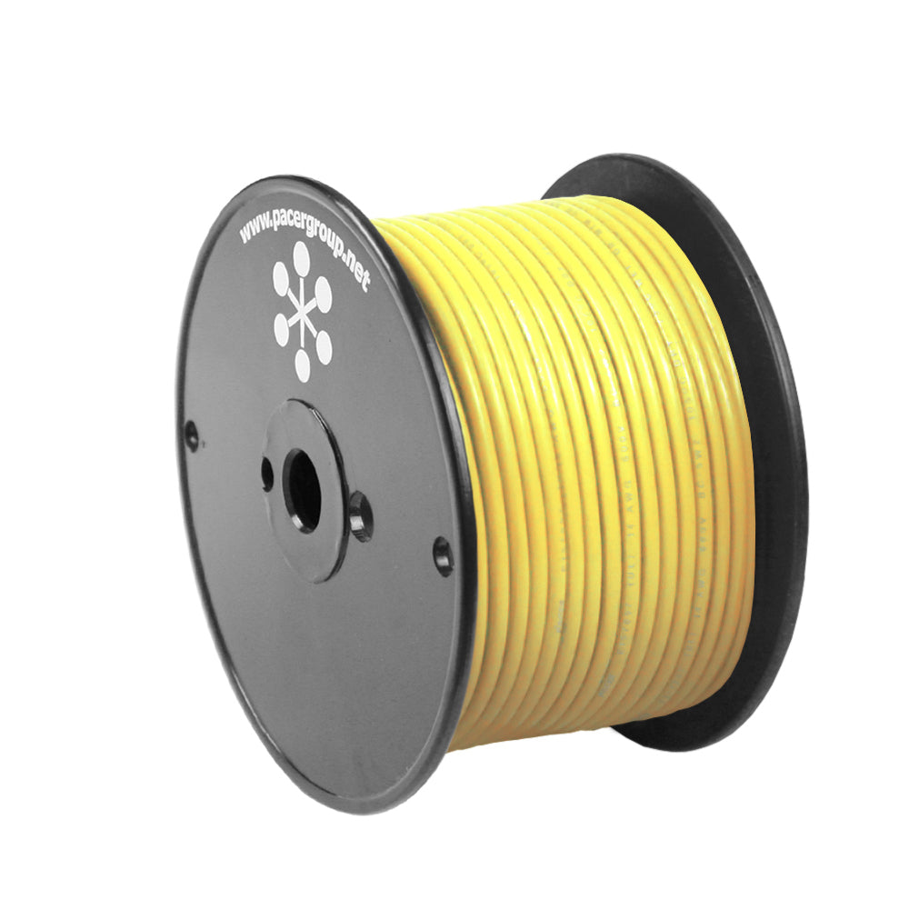 Pacer Yellow 14 AWG Primary Wire - 100'-Electrical-1-Tiny Boat Nation