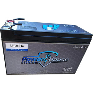 Power House 12v Deep Cycle Lithium Batteries-Marine Battery-6 Amp Hour-4-Tiny Boat Nation