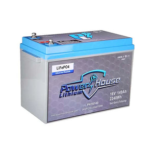 Power House 16v Deep Cycle Lithium Battery-Marine Battery-140 AH-8-Tiny Boat Nation